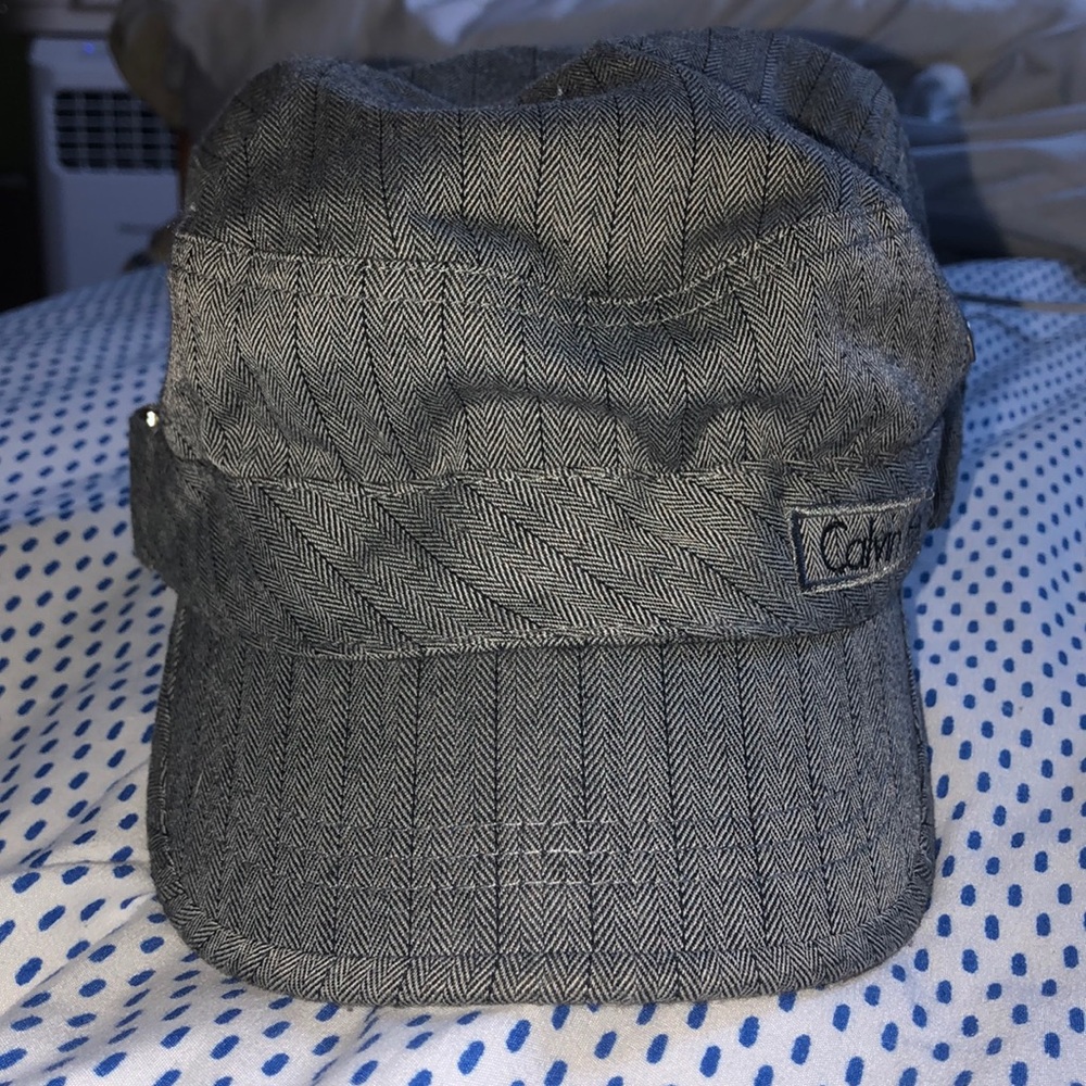Grey Calvin Klein Hat